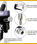 Pro Grade Digital Oil Control Valve Meter Nozzle For Pneumatic Oil Gun details with aluminum nozzle, manual padlock, and NPT inlet