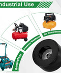 Heavy Duty Anti Vibration Rubber Feet Pad Set For Air Compressors Generators And Pressure Washers With Included Hardware image showing diverse machinery.