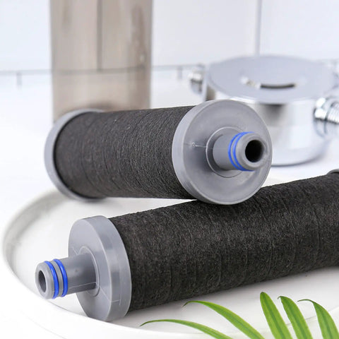 Two Point Zero Carbon Shower Head Filter With Two Point Zero Carbon Refill Cartridge Included To Remove Chlorine Heavy Metals And More
