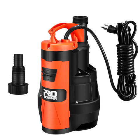 Beast Mode Heavy Duty 1HP Sump Pump With 3500GPH Flow For Pools, Ponds, And Basements, Built In Float Switch, 16 Ft Power Cord.