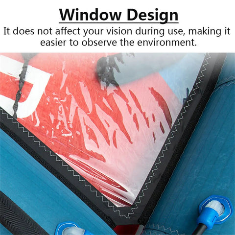Clear window design of 4.2 Square Meter Windsurf Wing Foil Inflatable Handheld Wing For Wind Foiling Surfing And Water Play
