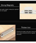 Close-up of Heavy Duty Magnetic Cabinet Catch Set 8 Pack Stainless Steel Shutter Door Latch With Mounting Screws components