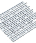 Aluminum DIN Rails 10 Pack, 1 Meter Each, Top Hat Slotted Design, RoHS Compliant, Pro Grade Durability, 35mm Wide By 7.5mm High