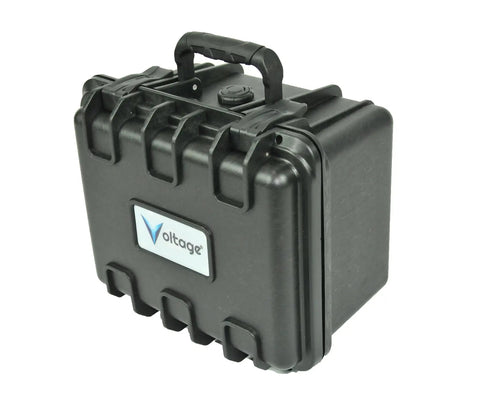 Rugged Waterproof Battery Box For 12V 35AH Or 20AH Cells With Hella Durable Marine Grade IP68 Housing, compact and sturdy design.