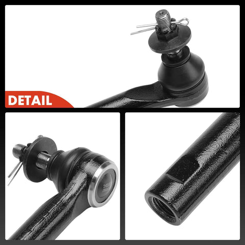 Front Outer Tie Rod End For Toyota Highlander 2020 2021 2022 2023 Left And Right Driver And Passenger Sides Replacement Part For Tight Steering And Smooth Handling, black metal detail