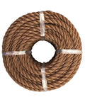 Coiled Workhorse Polypropylene Rope For Outdoor Use And DIY Projects, Heavy Duty Yet Lightweight, Half Inch By 50 Feet, Brown Twine