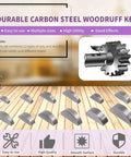 Woodruff Keys Assortment Kit Pro Grade 205Pcs 12 Sizes 3mm 4mm 5mm 6mm Half Moon Semicircle Bond Keys