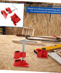 Built Tough Woodworking Pipe Clamp Set Half Inch Quick Release Cast Iron Clamps 2 Piece Kit for Woodworking and Glue Ups