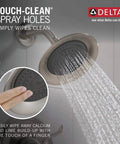 Brushed Nickel Tub And Shower Faucet Trim Kit With Shower Head And Handle Stainless BT14496-SS Finish Valve Trim Included