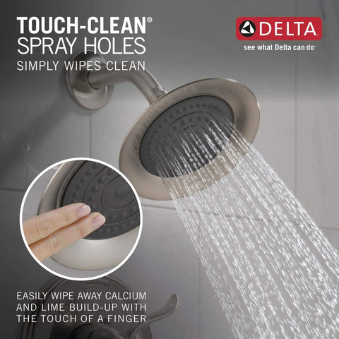Brushed Nickel Tub And Shower Faucet Trim Kit With Shower Head And Handle Stainless BT14496-SS Finish Valve Trim Included