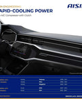 Heavy Duty AC Compressor With Clutch For Sweet Summer Cooling And Rock Solid Reliability Engineered For Smooth Highway Cruising inside a car dashboard.
