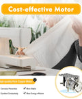 Person sewing with machine using Pro Grade Brushless Sewing Machine Servo Motor With Independent Split Motor And Controller