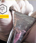 Close-up of Heavy Duty Self Adhesive Roof Flashing Tape And Waterproof Underlayment Roll showing aluminum foil backing for sealing leaks.
