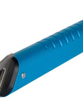 Close-up of the Beast Ice Axe for Technical Mountaineering and Ski Mountaineering with Lightweight Design handle in blue.