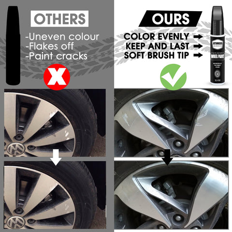 Comparison of Matte Black Wheel Touch Up Paint Kit For Curb Rash And Scratches Quick Easy Rim Repair and other paint options