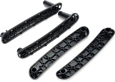 Interior Door Inner Pull Handle Set For Mitsubishi Eclipse 2006 Through 2012 Driver And Passenger Side Black Replacement
