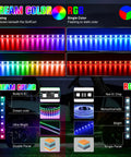 Dream Color RGB LEDs from 6 Piece Underbody LED Light Kit For Golf Carts With Canopy Lights Dream Color Neon Accent Lights