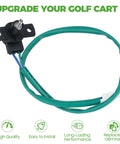 Throttle Sensor Replacement For Yamaha Electric Golf Carts G19 G20 G21 G22 Direct Fit Easy Install OEM Cross Reference Durable Plug And Play Sensor For Smooth Acceleration And Reliable Performance, black sensor with green cable