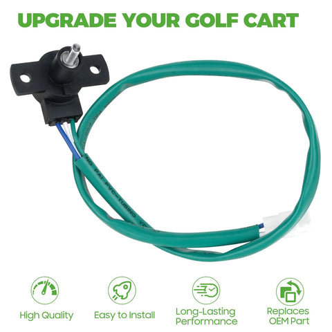 Throttle Sensor Replacement For Yamaha Electric Golf Carts G19 G20 G21 G22 Direct Fit Easy Install OEM Cross Reference Durable Plug And Play Sensor For Smooth Acceleration And Reliable Performance, black sensor with green cable
