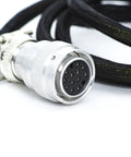 Close-up of 14 Pin Harness 6719697 Compatible With Backhoe Grader Planer Stump Grinder V Blade Skid Steer Loader connector
