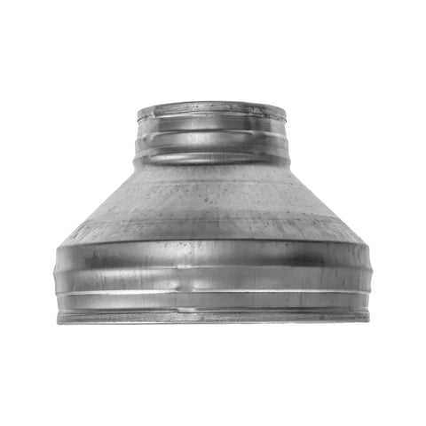 8 Inch To 4 Inch Duct Reducer Increaser Beefed Up Galvanized Steel Vent Pipe Adapter For HVAC And Dryer Vents Exhaust Fans Bathroom Ventilation Kitchen Hoods Round Metal Coupling Connector
