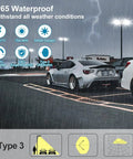 Power Saving 150W LED Parking Lot Light With Dusk To Dawn Sensor, 22500 Lumens, 5000K, IP65 Outdoor Shoebox Street Light in rain