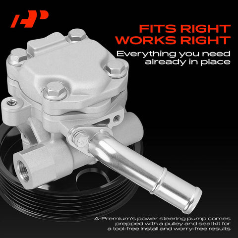 Power Steering Pump With Pulley For Jeep Wrangler 2012 2017 And 2018 JK 3.6L Gas V6 Replace 5154400AC Direct Fit Auto Part