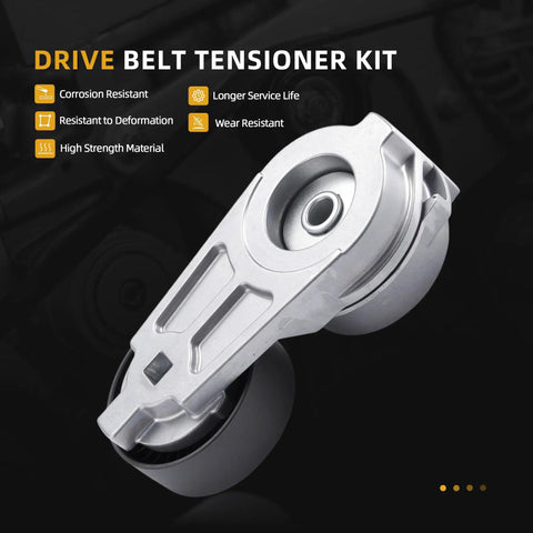 Must Get Serpentine Belt Tensioner Idler Pulley Kit For Dodge Ram 1500 5.7L V8 Truck Model Years 2013 Through 2022 Plus Classic Versions From 2019 Onward With Reliable Performance And Durability drive belt tensioner pulley
