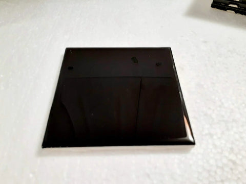 Black Ceramic Tile 4 Inch By 4.25 Inch Shower Backsplash For Bathroom And Kitchen Gloss Finish Dope Vintage Modern Subway Square