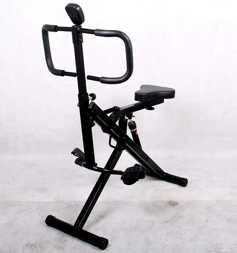 Power Rider Ab Core Squat Glute Workout Machine With Monitor Twelve Level Hydraulic Resistance For Full Body Cardio And Strength Training At Home Gym Today, side view.