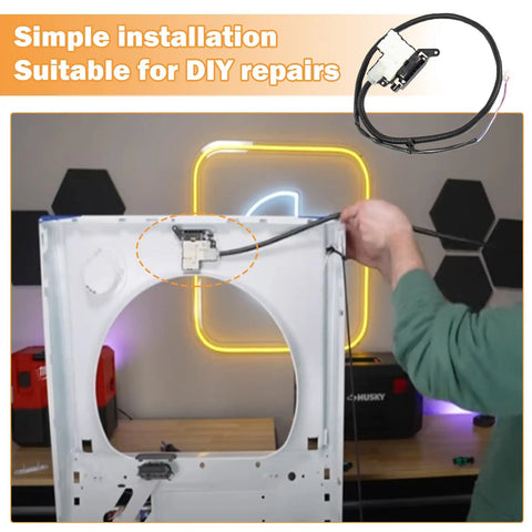 Washer Latch Assembly Replacement For Whirlpool Washers Lid Lock Switch Easy Install Drop In Fit Compatible With AP7002928 MVW5430MW0 WTW5010LW0 WTW5015LW0 WTW5057LW0 And Related Models installed on washer panel