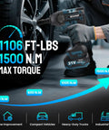 Badass Cordless Impact Wrench Featuring A Brushless Motor That Cranks Out Knockout Torque With Tough As Nails Build Quality Built Like A Tank For Rugged Jobsites And Makita 18V Battery Compatibility in action on a vehicle tire.