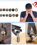 All Purpose Screw Extractor Pliers With Non Slip Serrated Mouth for Stripped and Rusted Screws and Fasteners in Use