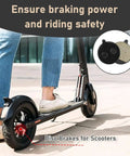 Rider using GXL V2 electric scooter with 8 pcs brake pads compatible with GXL V2 Apex Apex XL XR Ultra electric scooter braking