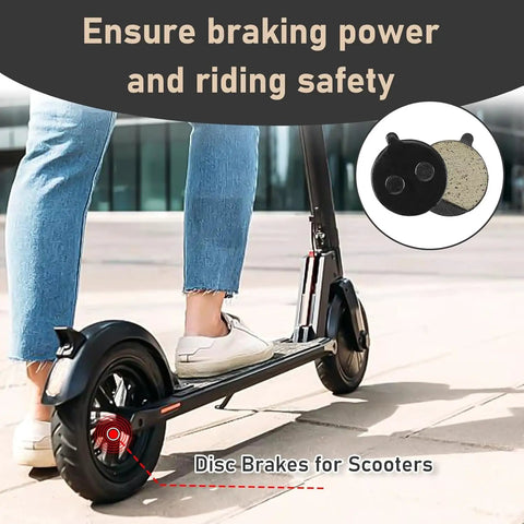 Rider using GXL V2 electric scooter with 8 pcs brake pads compatible with GXL V2 Apex Apex XL XR Ultra electric scooter braking