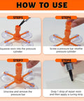 Windshield Chip And Crack Repair Kit With Suction Cup Bracket Glass Repair for Bulls Eye and Star Shaped Cracks Instructions