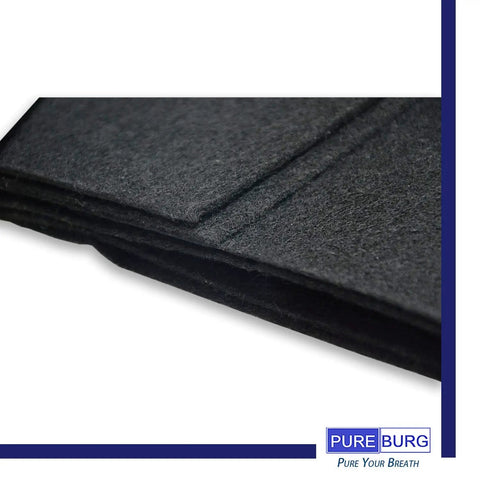 Close-up of Cut To Fit Charcoal Filter Sheet 16 By 48 Inch One Eighth Inch Thick Universal Air Purifier Roll for range hoods