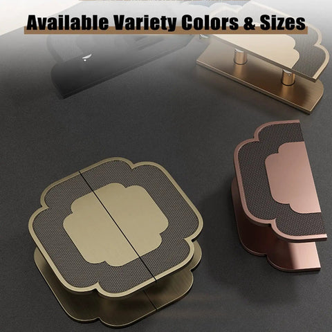 Built To Last Double Sided Push Pull Door Handles Set For Wood And Glass Doors in various colors and sizes, top view