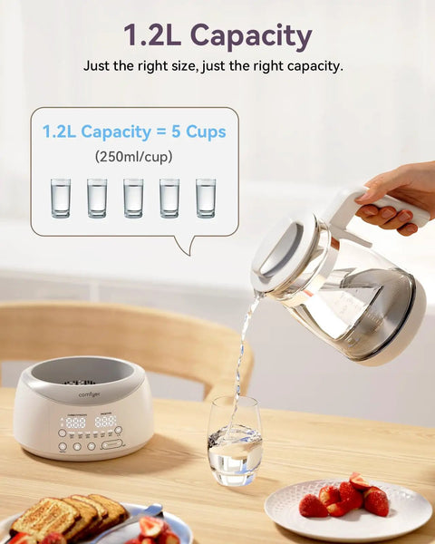 Bottle Warmer With Night Light And Fast Cooling Fan Instant Water Warmer For Bottles Electric Tea Kettle Style Warmer