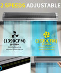 Solid As A Rock Sixty Inch Commercial Air Curtain Stainless Steel Build showcasing adjustable speeds and airflow rates.