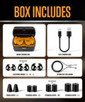 Electronic Shooting Ear Protection With Noise Canceling Muffs, 26 Decibel Noise Reduction, includes accessories and ear tips