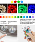 Battery Powered Umbrella Lights With RF Remote For Outdoor Patio Umbrella, 12 Color Changing Pole Light, LED colors and remote