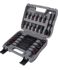 Dope 24 Piece Impact Socket Set With Star Bits T10 To T60 For Heavy Duty Car Repairs And Machine Work Plus Crv Steel Deep Sockets In Blow Mold Case open case