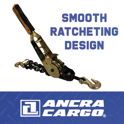 Beefy EZ Binder Ratcheting Chain Tensioner For Five Sixteenths To Three Eighths Inch Chains With High Strength Steel Electro Zinc Plating