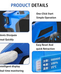 Cordless Cable Cutter With LED Display 150KN To 250KN showing vents, reset lever, real-time LED display, and ergonomic grip