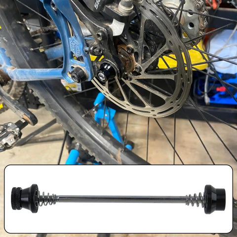 Locking M5 Hex Bike Wheel Skewers Quick Release Anti Theft Set with Hex L Wrench on Mountain Bike Rear Wheel, Durable Aluminum