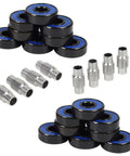 Inline Roller Bearing Kit With ABEC 9 7 5 Precision Bearings 16 Bearings And 8 Spacers Blue Color Fast Spin Package