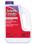 Systemic Granules Insect Control 4 lbs container with label details for Insect Control Systemic Granules Ready To Use No Fuss Water Resistant Long Lasting Outdoor Protection For Plants Absorbed By Roots And Moves Systemically Up To Eight Weeks.