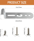 Keep Your Kitchen Rock Solid With Heavy Duty Dishwasher Mounting Bracket Kit featuring size details and stainless steel screws.
