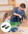 Father and daughter assembling furniture using M3 Screw And Nut Hardware Kit With Washers And Hex Wrench, Assorted M3 Bolts And Nuts